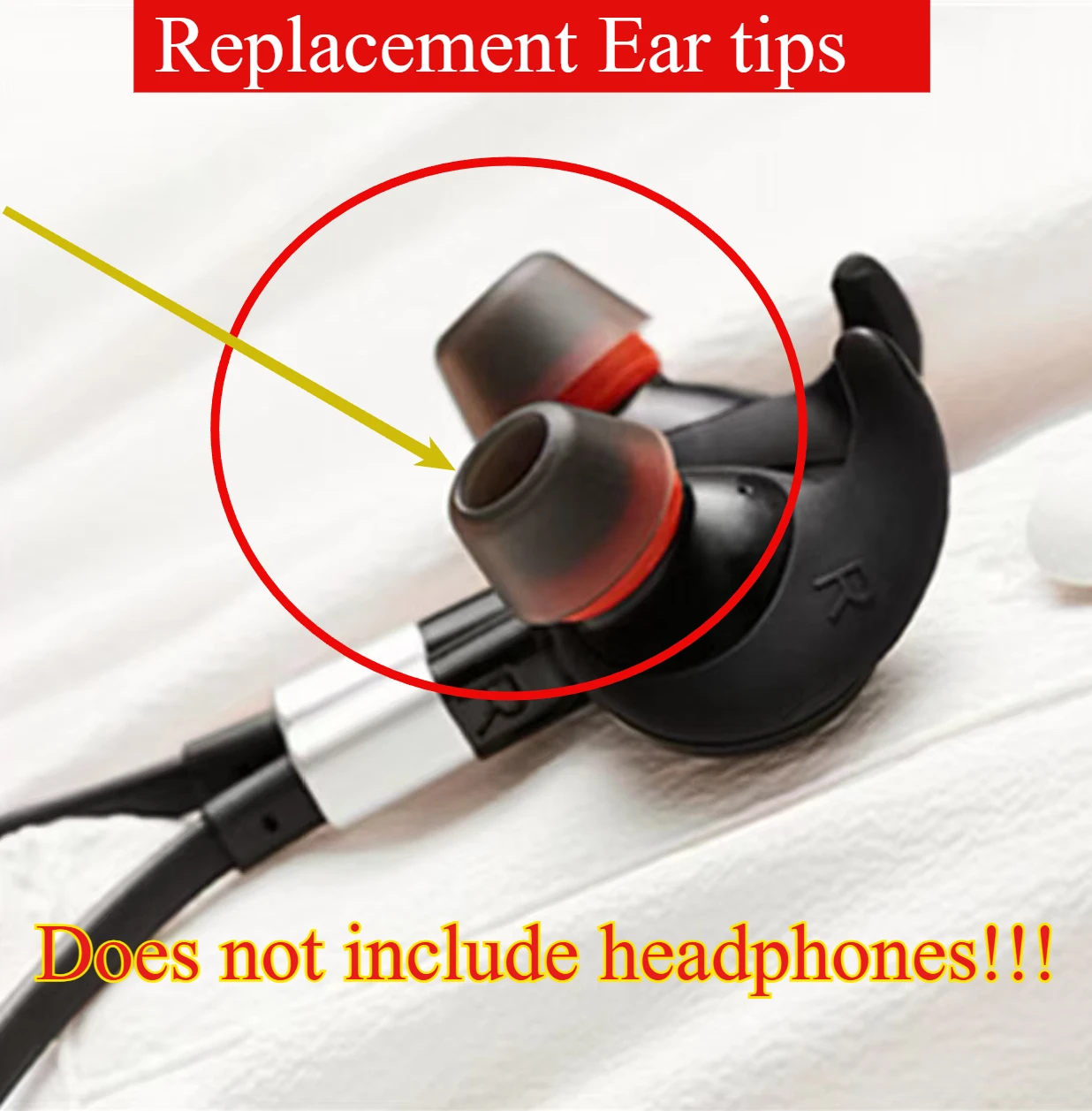 Embouts d'écouteurs de remplacement pour écouteurs sans fil Jabra Elite 65e, Evolve 75e