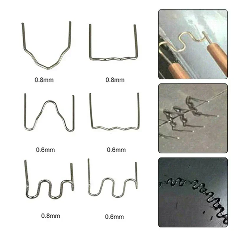 Car repair 600/1200/3000 pieces plastic hot staple bumper repair welding machine S-shaped waveform welding wire soldering iron