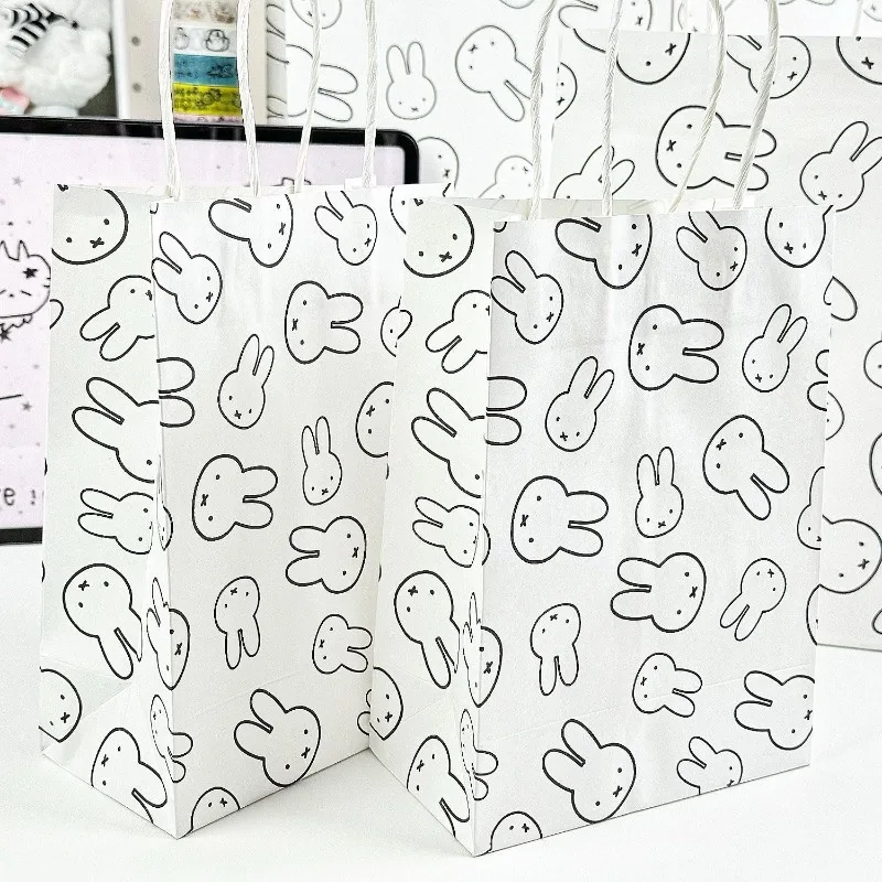 

Hot Cute Miffy Series Gift Bag Cartoon Creativity Thickened Large-capacity Print Portable Exquisite Packing Bag