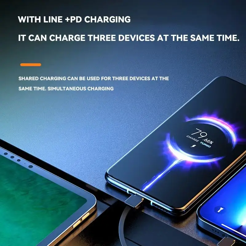 50000mAh Power Bank 3 In 1 Slim Magnetic Wireless Power Bank 22.5W External Battery for MagSafe for iPhone Samsung 2026