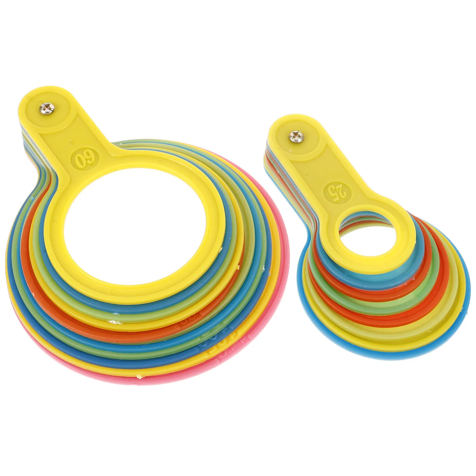 

25-110mm Fruit Grading Circle Fruit Size Measuring Card Plastic Size Ruler Ring Filter For Orange Apple Pear Cherry Measurement