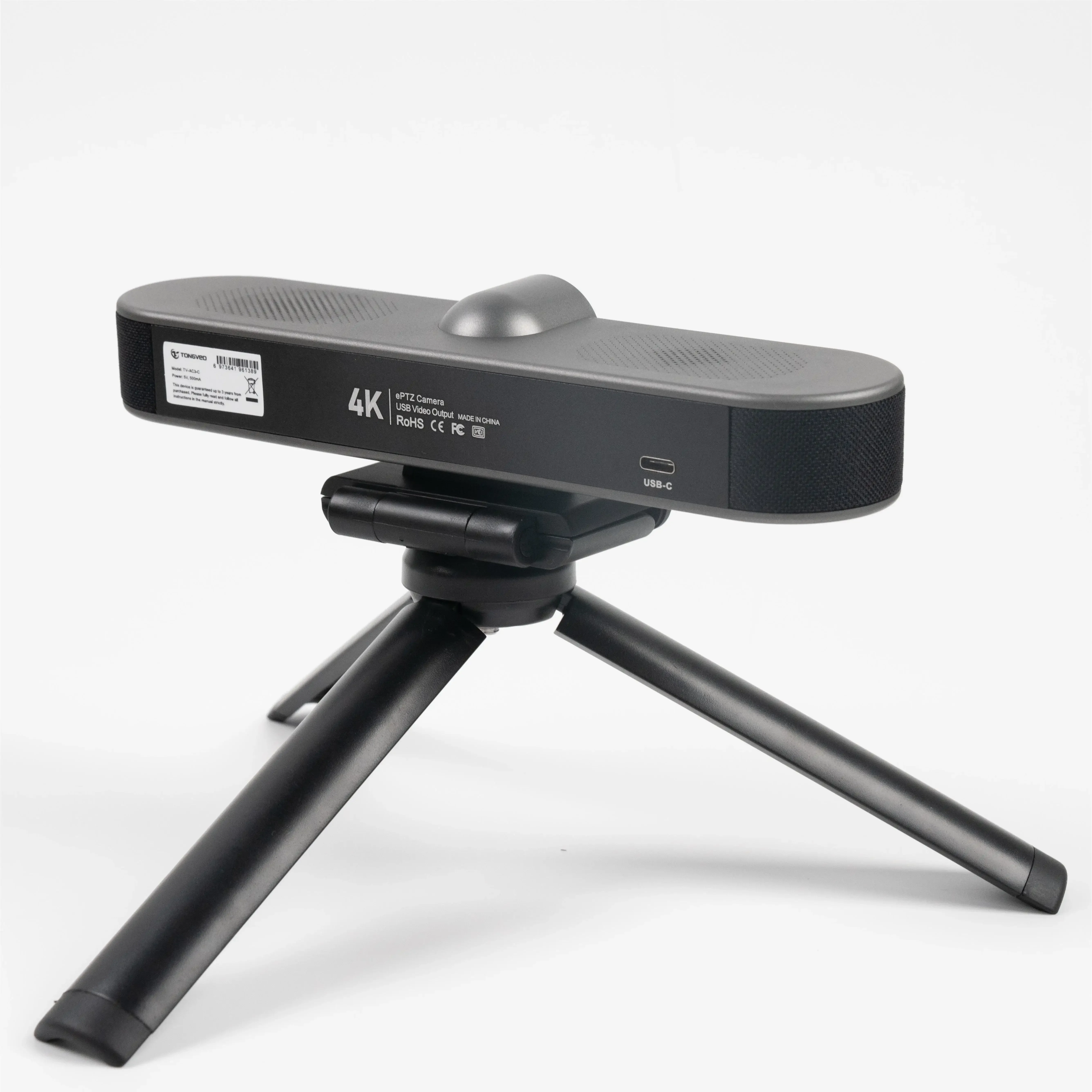 

Универсальная конференц-система 2025 года, веб-камера USB Ultra HD 4K для видеозвонков и конференций со встроенным громкой связью и 2 микрофонами