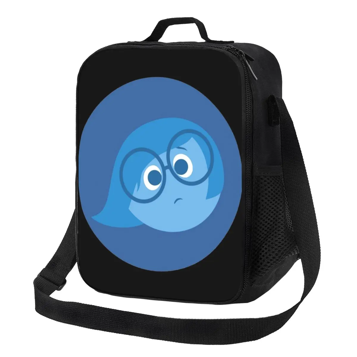 

Custom Inside Out Sadness Insulated Lunch Tote Bag for Women Resuable Cooler Thermal Food Bento Box School