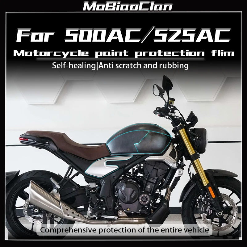 

ДЛЯ LONCIN VOGE 500AC 525AC 500 525 AC 500ac 525ac Невидимая пленка для автомобильного чехла, прозрачная защитная пленка для модифицированного топливного бака