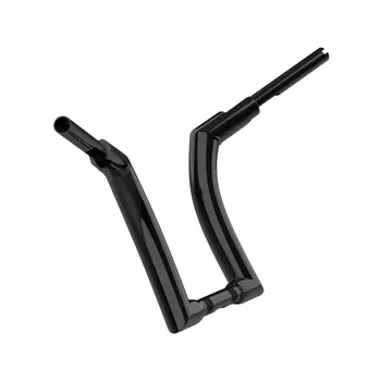 適用於哈雷戴維森 Softail Fat Boy Bob Breakout Slim FLSTF 2015-2020 Touring Road King 的 12 英寸、14 英寸、16 英寸 Z 型直把摩托車車把 6 最佳銷售 哈雷戴維森肥仔 - №5