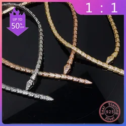 1:1 Customized Best-selling Three-color Necklace Luxury Women's Jewelry Party Valentine's Day Gift Couple Jewelry