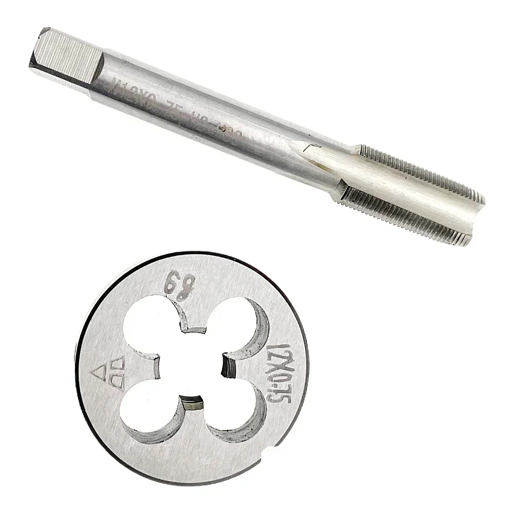 Right Hand M12x0.75 Metric Tap and Die Set  M12x0.75 RH Threading Tool