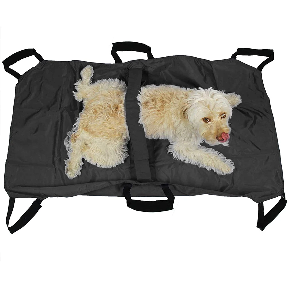 Foldable Canvas Stretcher Emergency Handgrips Belt Portable Dog Emergency Stretcher For Pet Animals