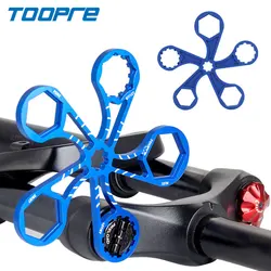 Toopre Mountain Bike Fork Cap Wrench 8T 12T 24/26/27/28mm Bicycle Front Fork Cap Spanner Bike Suspension Fork Repair Tool
