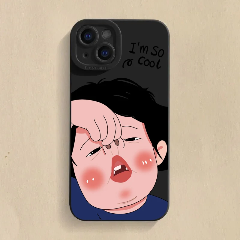 만화 재미있는 소년 소녀 커플 폰 케이스 아이폰 16  - Phone Cases Xr Boys 리뷰 및 가격