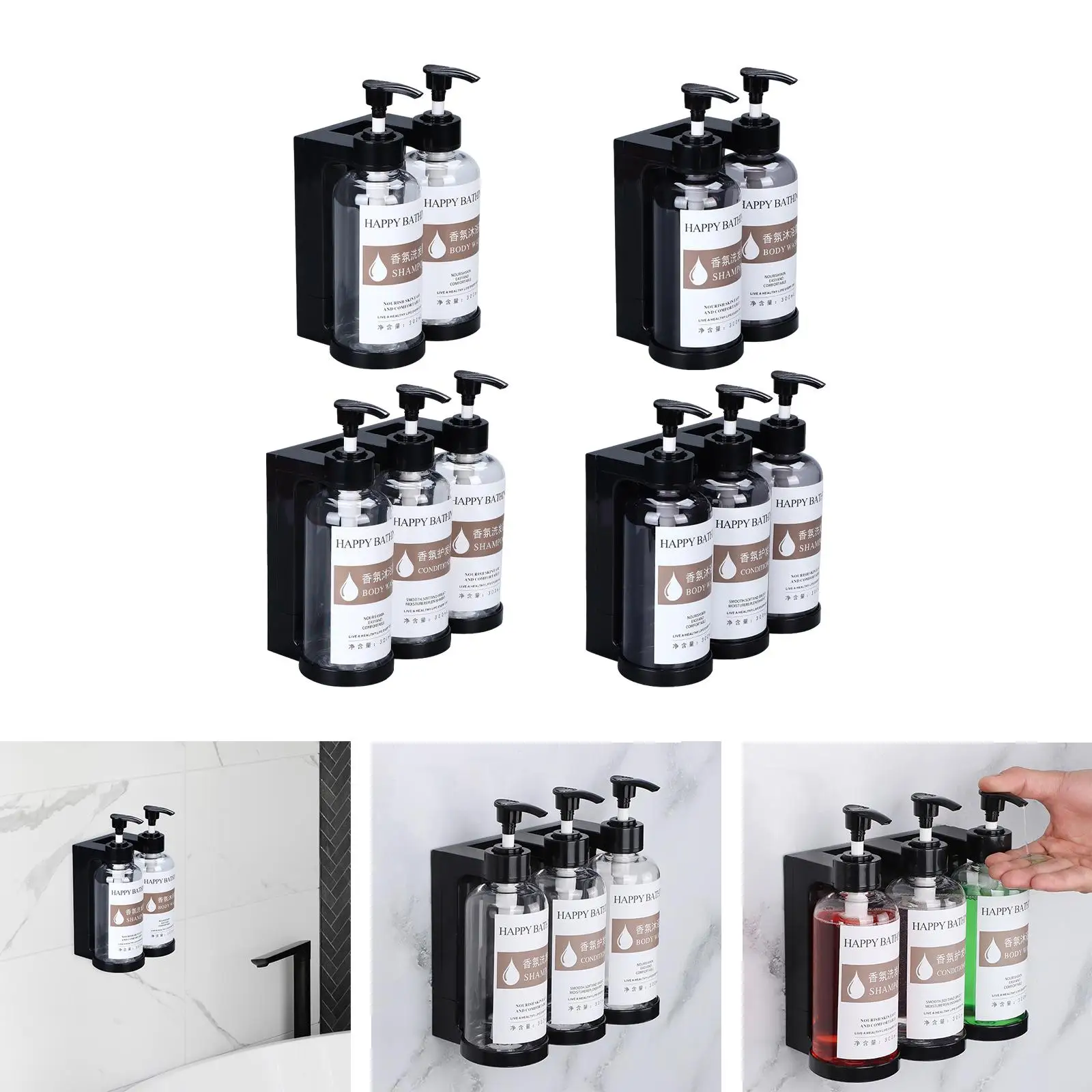 Waterproof Wall-Mount Manual Soap Pump 3