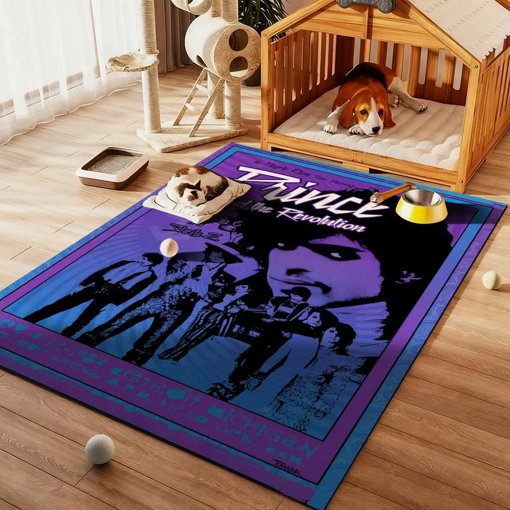 

Floor Mat Diatom Bath Mat Absorbent Quick Dry Non-Slip TPR Backing Soft Plush Draining Rugs P-Princes purple rain cool