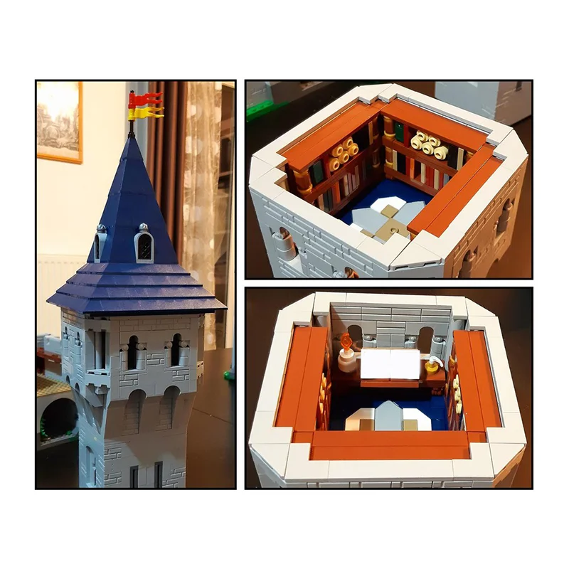 3517pcs MOC Keep Low Courtyard Extension Model Building Blocks Toys Construction Christmas Gift DIY Assemble Birthday Brick Idea