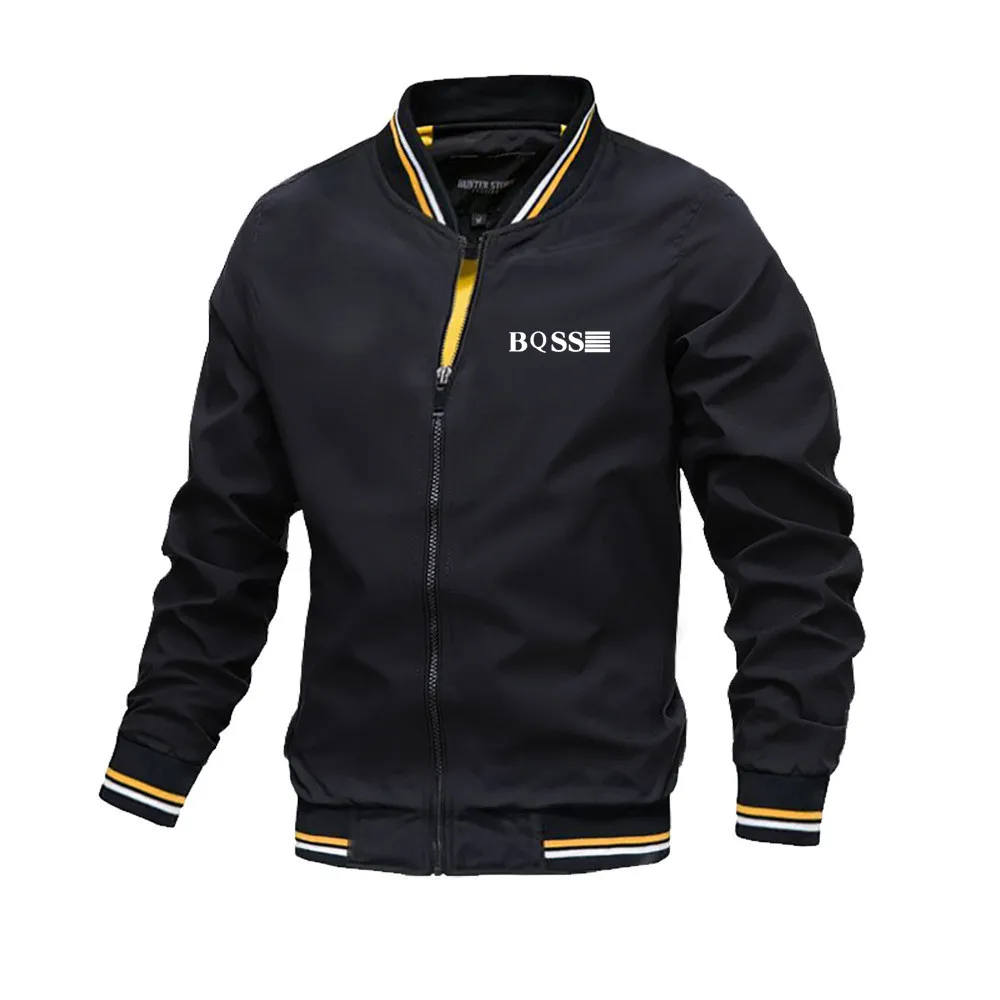 

Spring Summer Bomber Jacket Men Black Casual Slim Fit Baseball Mens Jackets New Autumn Fashion High Quality Jackets for Men