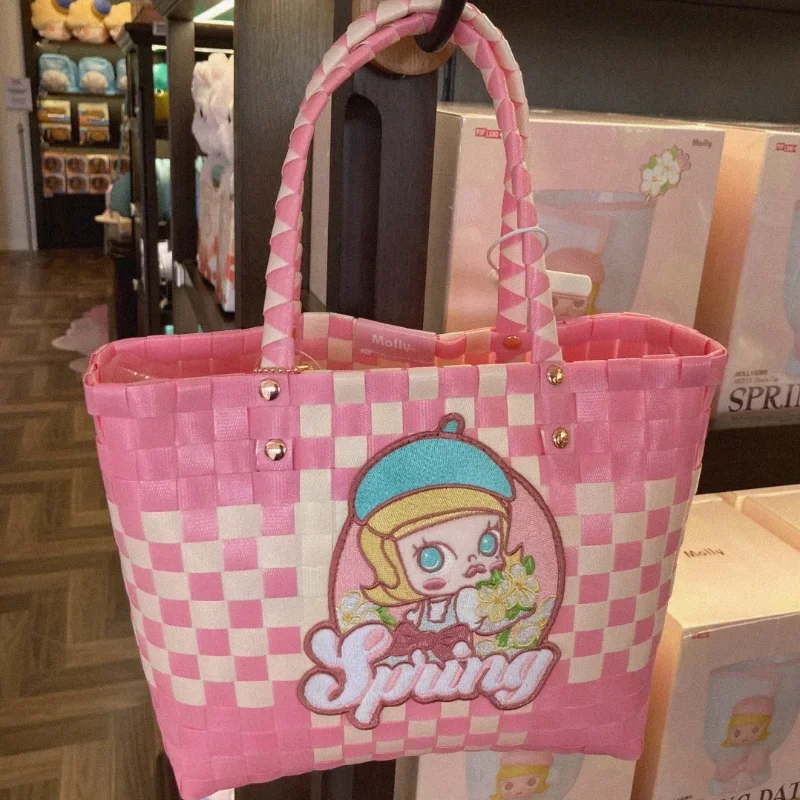 Paradise Limited Spring Flower Molly Series Hand-Held Woven Bag One Shoulder Diagonal Silicone Bag Commuter Leisure Bag