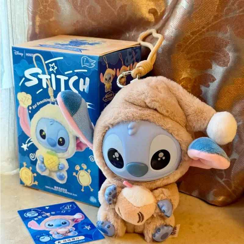 

Stitch Eat Some Thing Before Sleep Series Виниловая слепая коробка Модная игрушка Сумка Подвеска Мультфильм Аниме Настольный орнамент Таинственная коробка