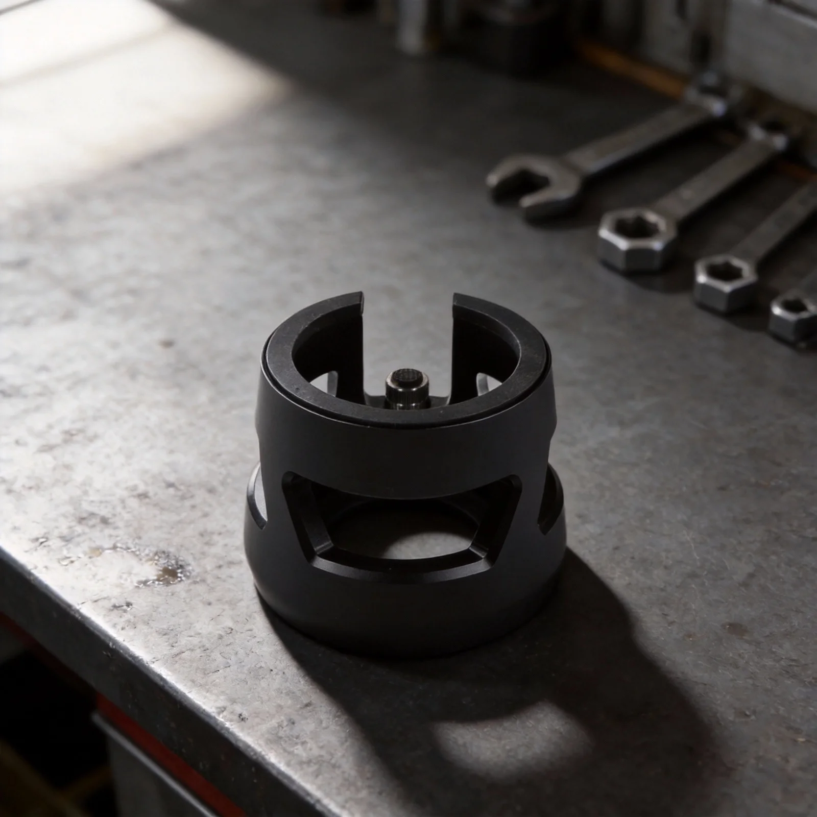 58mm Portafilter Holder Espresso Tamping Station Black Minimal Friction Espresso Holder Muvna Xbloom Minimized Friction Pads