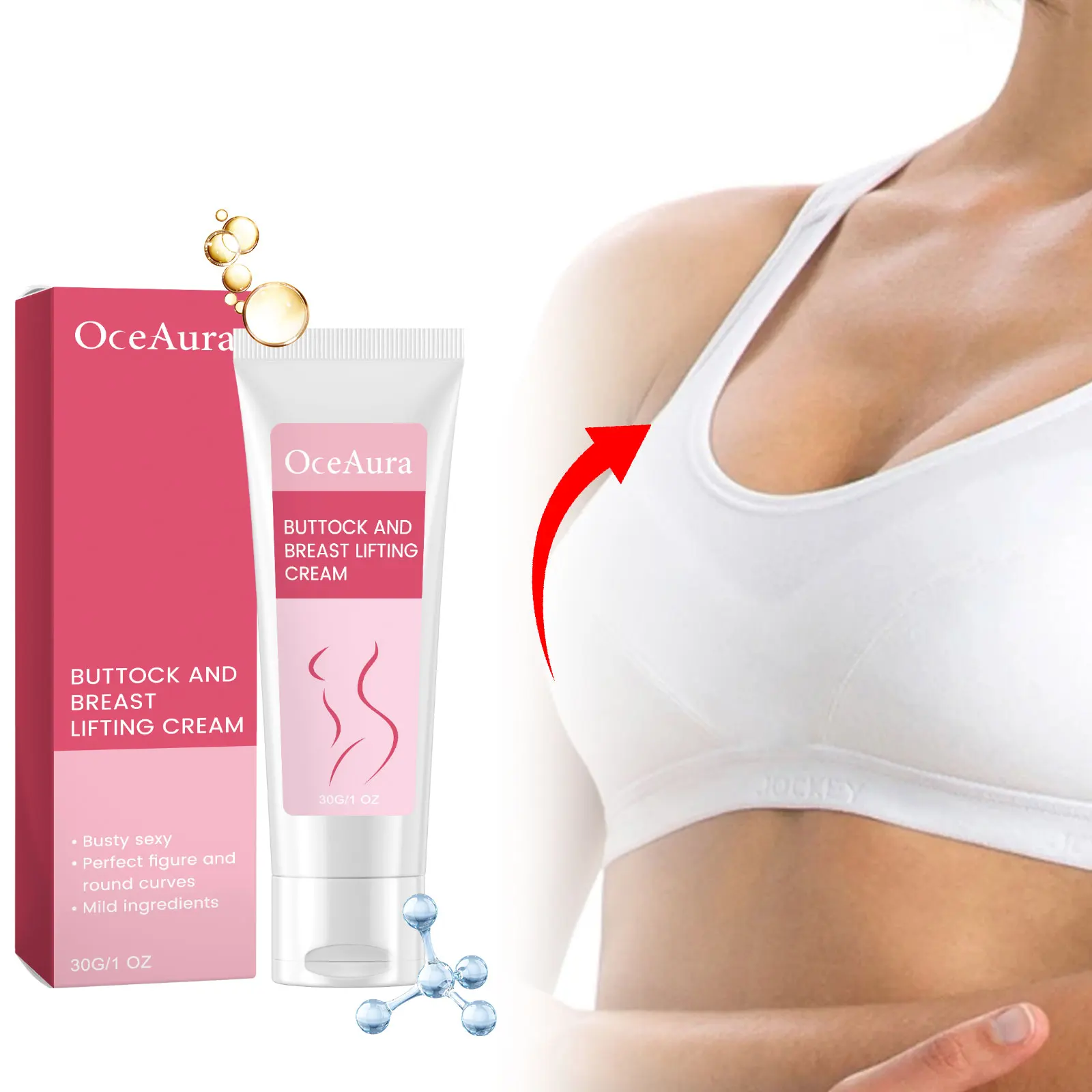 Chest Plump Care Cream, Buttock And Breast Lifting Cream Light Texture Gentle Care Softening Skin Daily Care Cream