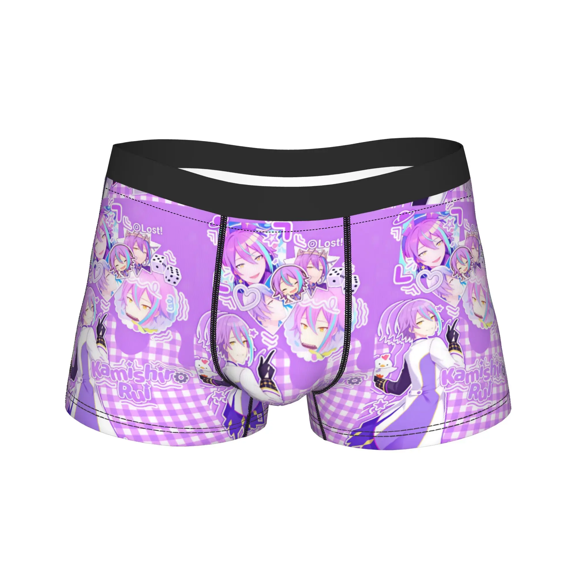 Project Sekai Rui Kamishiro Anime Game Trunk  3D Pouch Underwear Trenky Shorts Briefs Breathable Men Panties Big Size 2XL