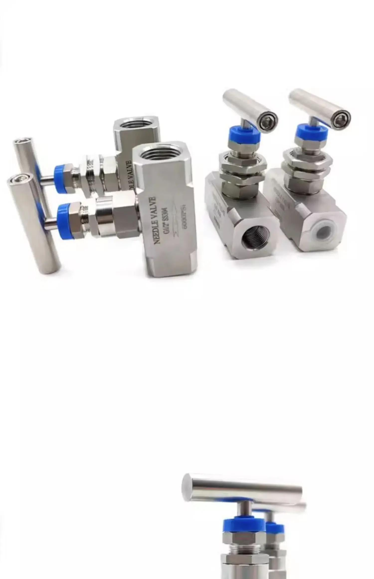 Stainless Steel Needle Valve, High Pressure Globe  , Internal Thread High Temperature Hydraulic Needle Valve