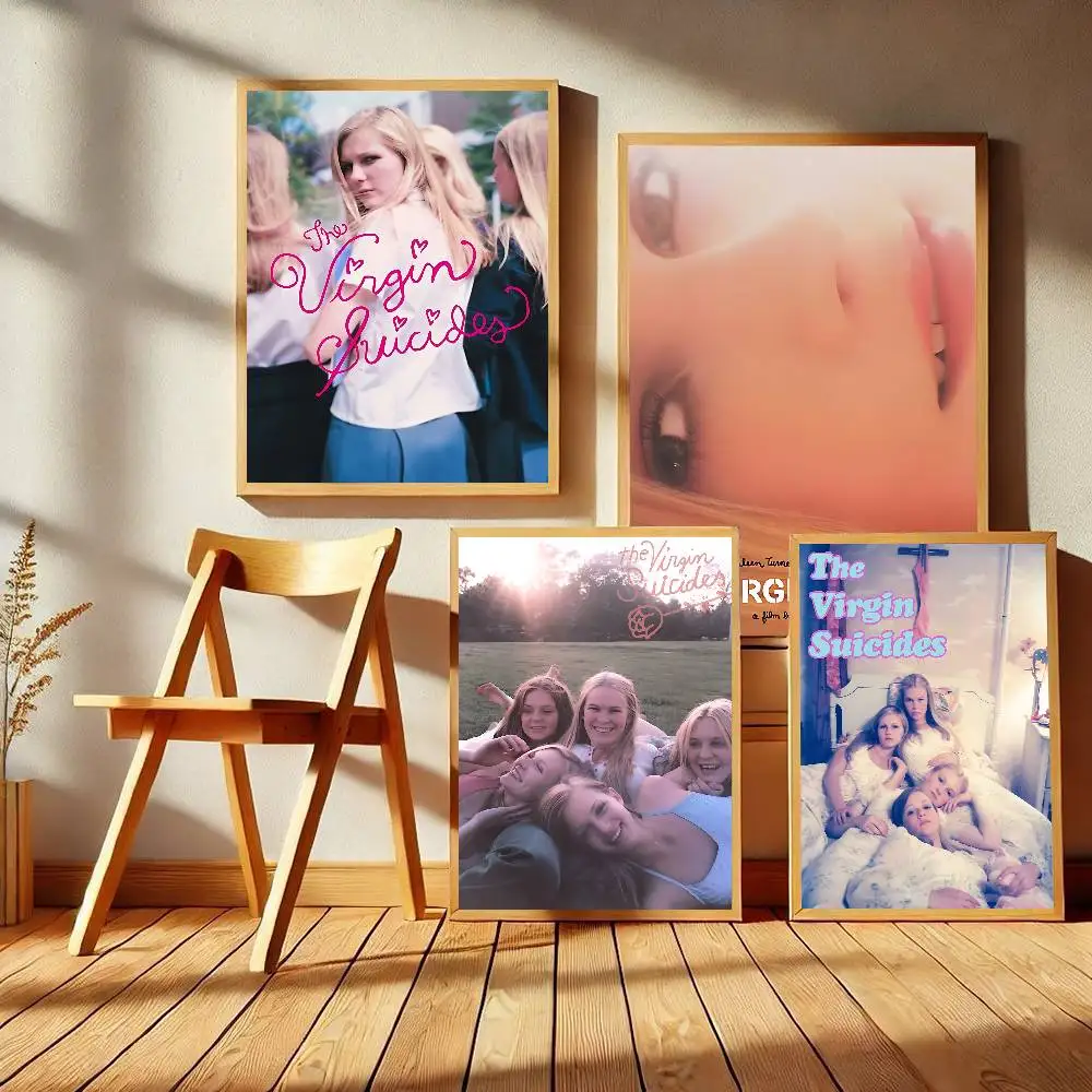 Movie The Virgin S-Suicides Movie Sticky Posters Vintage Room Home Bar Cafe Decor Room Wall Decor
