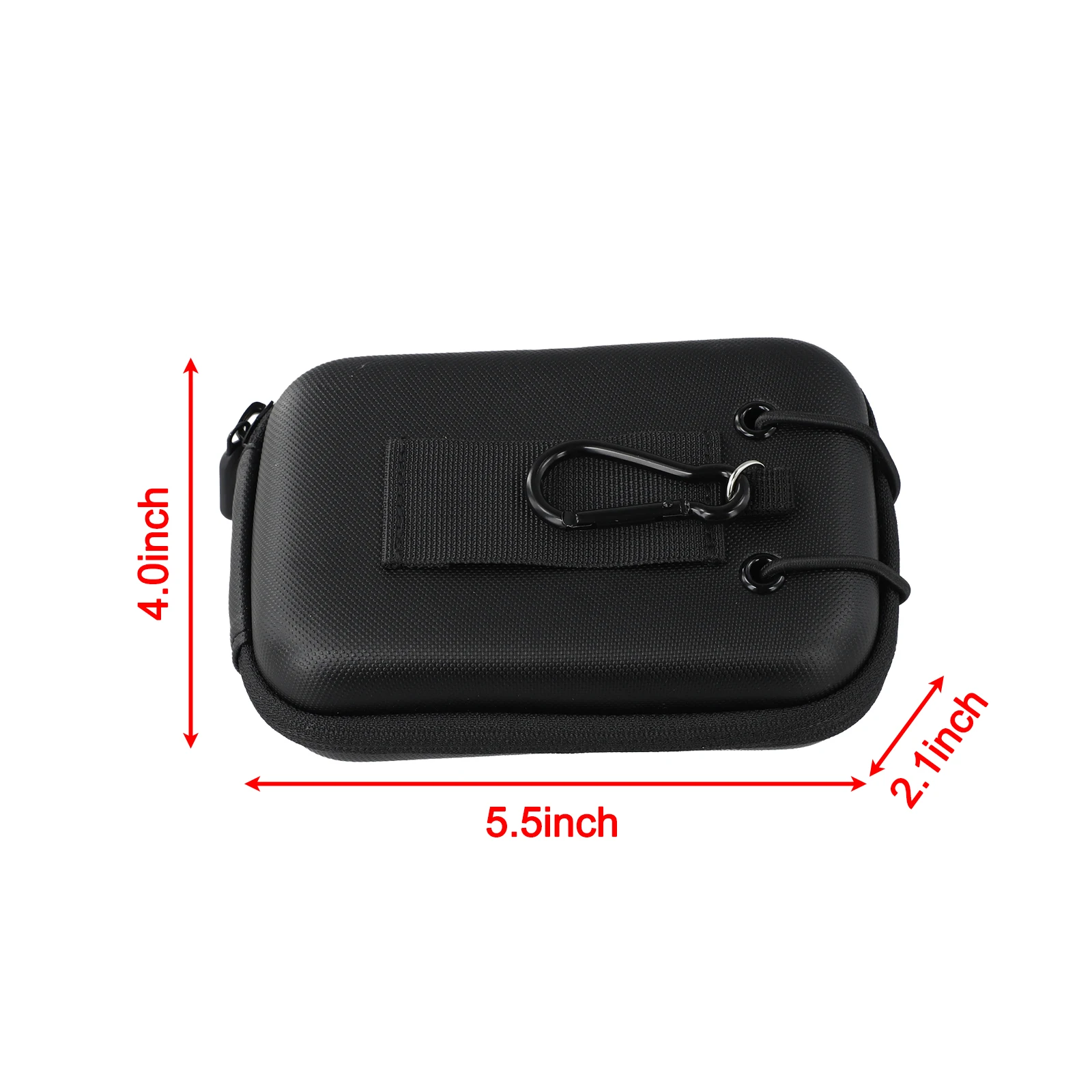 Golf Rangefinder Pouch with Protective Hard Shell Belt Loop and Carabiner for Secure Storage and Easy Carrying on Golf Courses
