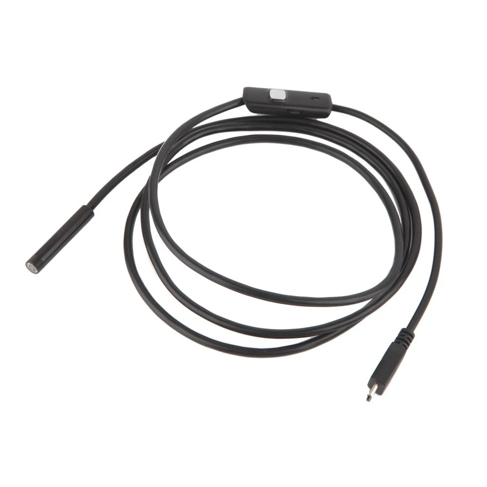 Imagem -02 - Câmera Endoscópio Flexível Micro Usb Ip67 Impermeável 6leds Ajustável Android Borescope Telefone pc Inspeção 7.0 mm