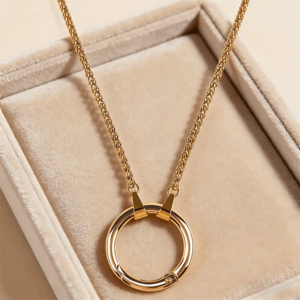 

Anti-Lost Eyeglass Holder Necklace Neck Strap Chain Loop Glasses Holder Strap Chain Stylish Chains Hanging Rings