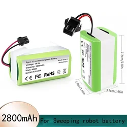 PURFIELD 4S1P 18650 14.4V 2800mAh Li-lon Battery for Cecotec Conga 1390 1490 1590 Vacuum Cleaner Genio Deluxe 370 Gutrend Echo