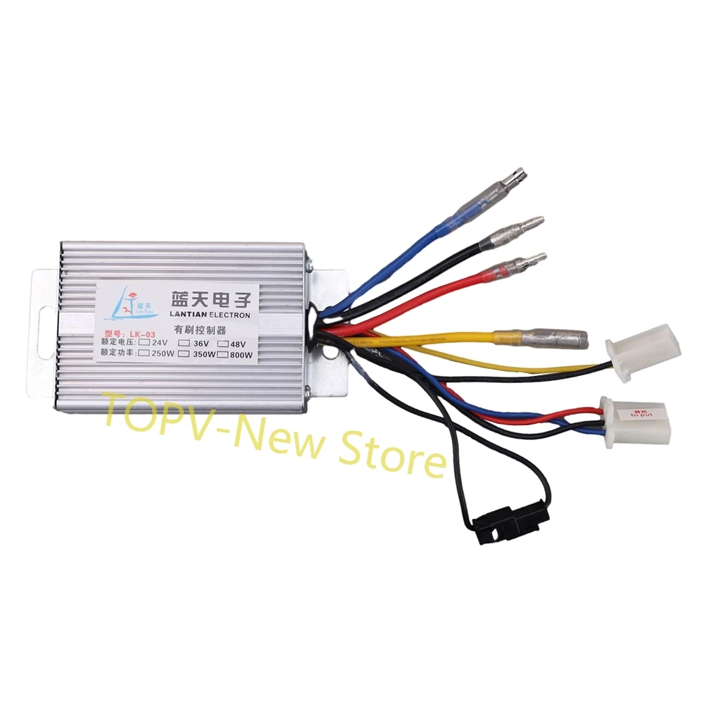 24V 250W Electric Bike Brush Motor Controller DC Electric Controller Electric Bike Motor Driver E-Scooter Part
