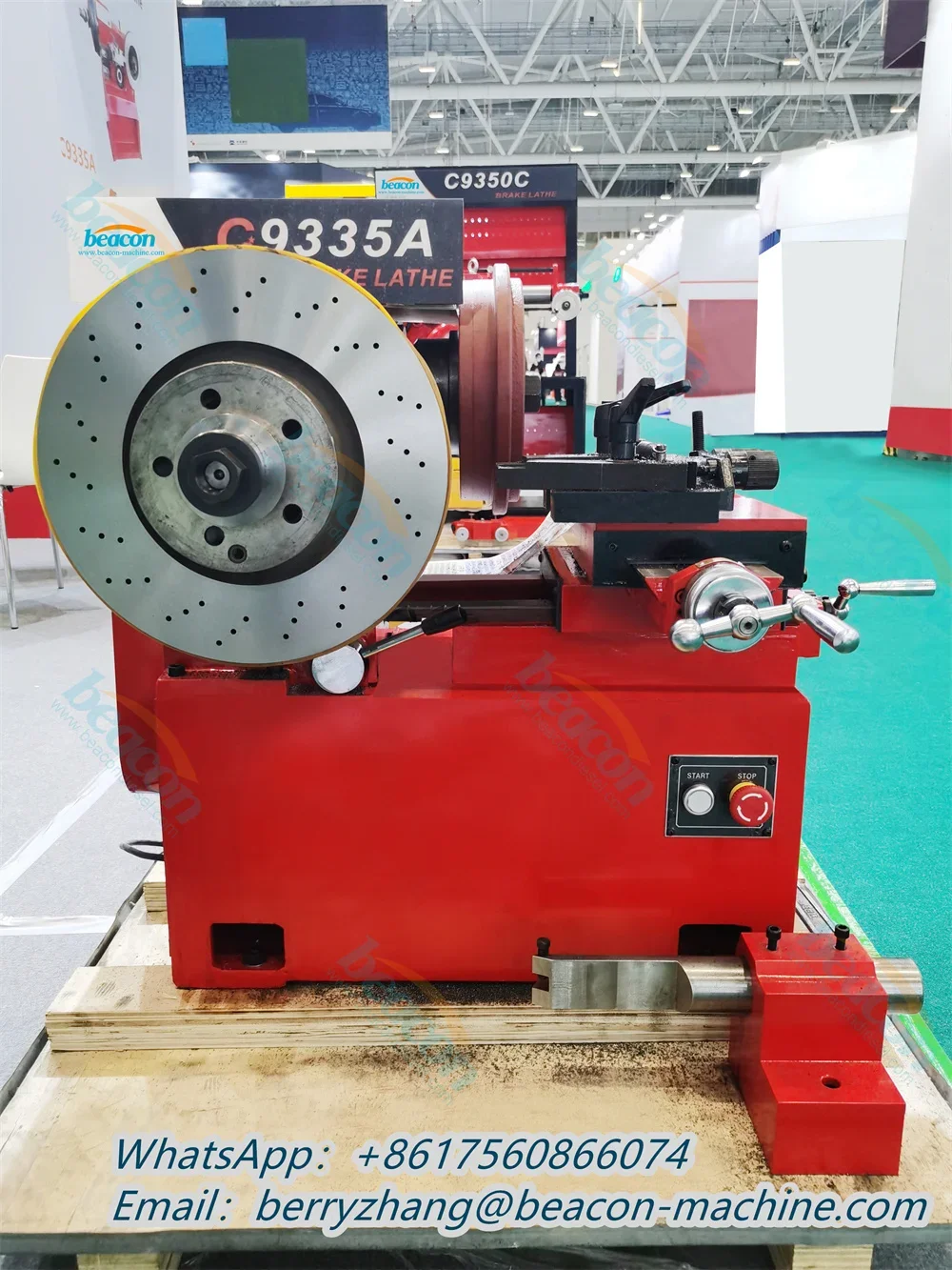 Shandong Beacon C9335A Brake Disc Drum Lathe Automobile Brake Drum Lathe For Car Brake Disc Lathe Machine