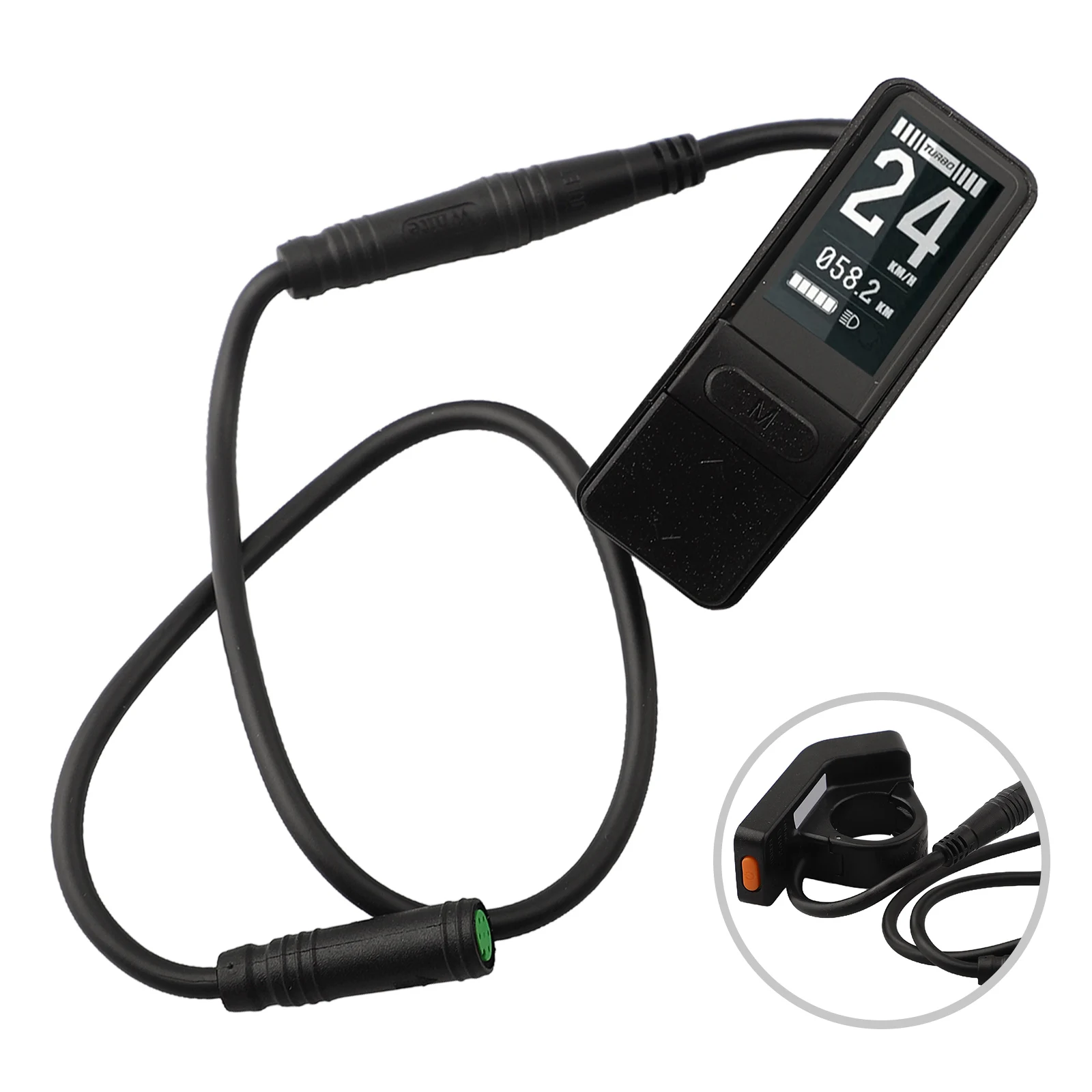 

Electric Bicycle Motor Black Electric Bike Display Real Time Speed Display Average Speed Indicator PAS Level Indication