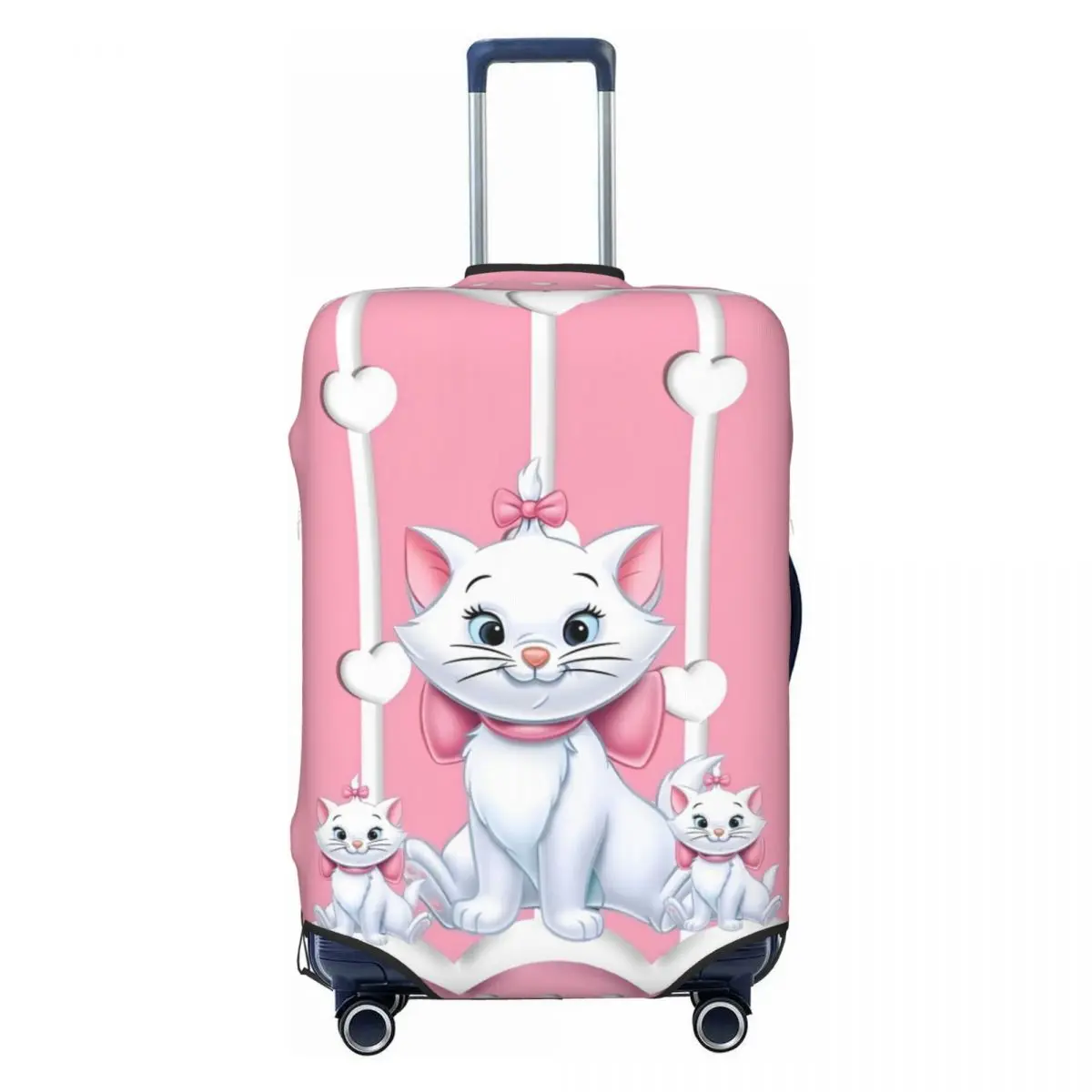 

The Aristocats Marie Cat Suitcase Cover Anime Animal Holiday Cruise Trip Useful Luggage Accesories Protection