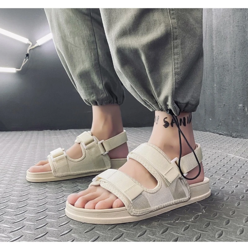 

Мужская нескользящая мягкая противоскользящая легкая дышащая однотонная летняя повседневная обувь из ЭВА на плоском каблуке для пляжа и улицы