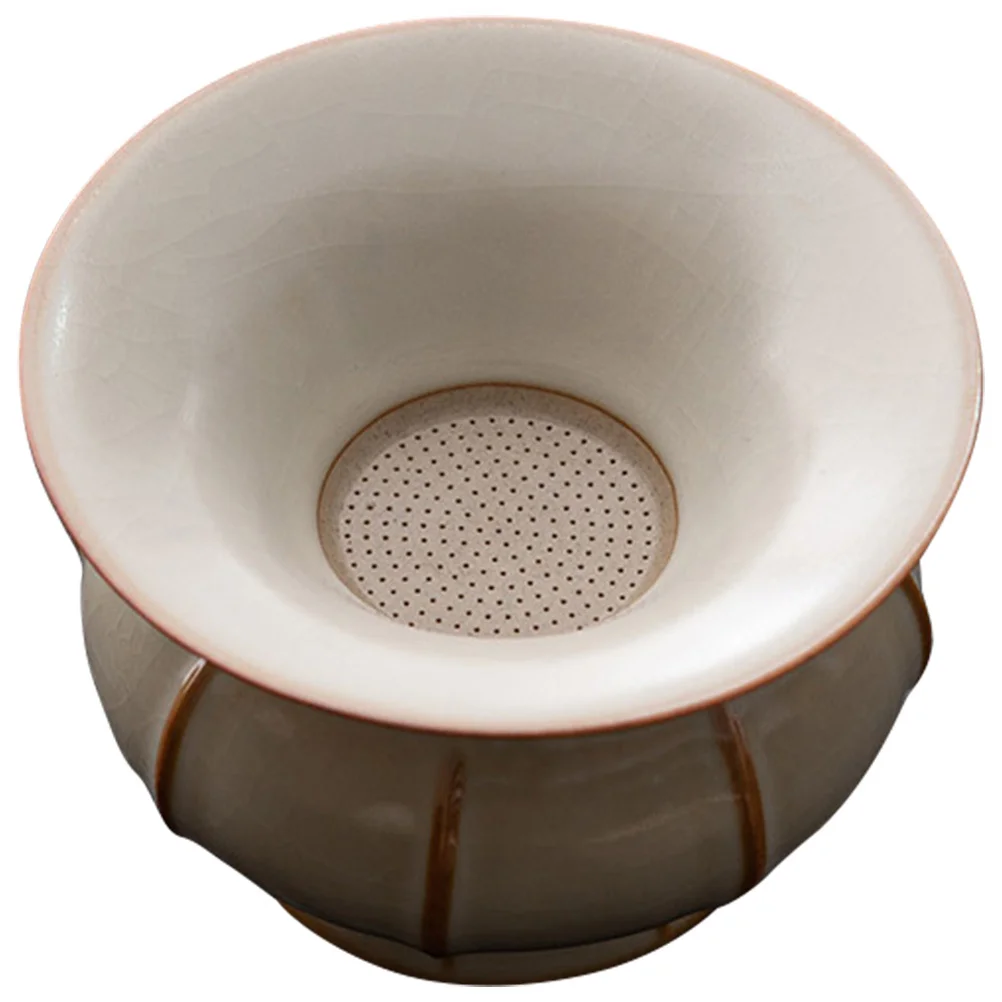 

Ceramic Strainer Fine Mesh Filter Ideal for Loose Tea and Coffee Grounds Fiestaware Dinnerware Set Filter for Tea