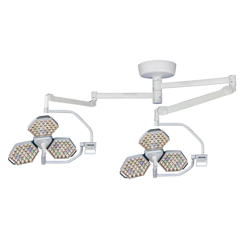 MN-OL3+3 Petal LED Light, Double Head iling Shadowless Operating for Hospital, Plastic Surgery &