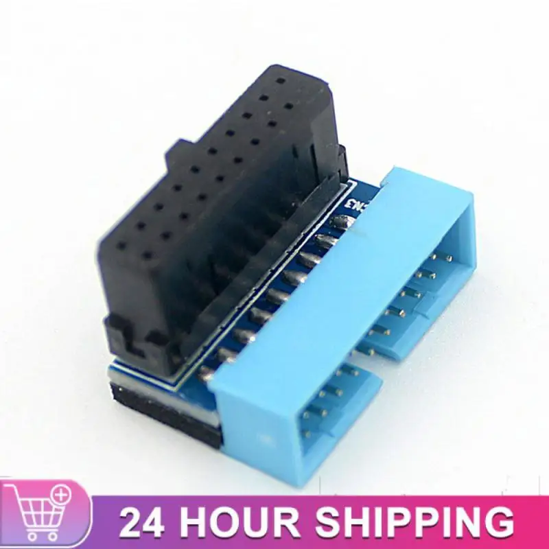 USB 3.0 19 Pin 20pin Male To Female Extension Adapter Up Down Angled 90 Degree For Motherboard Mainboard