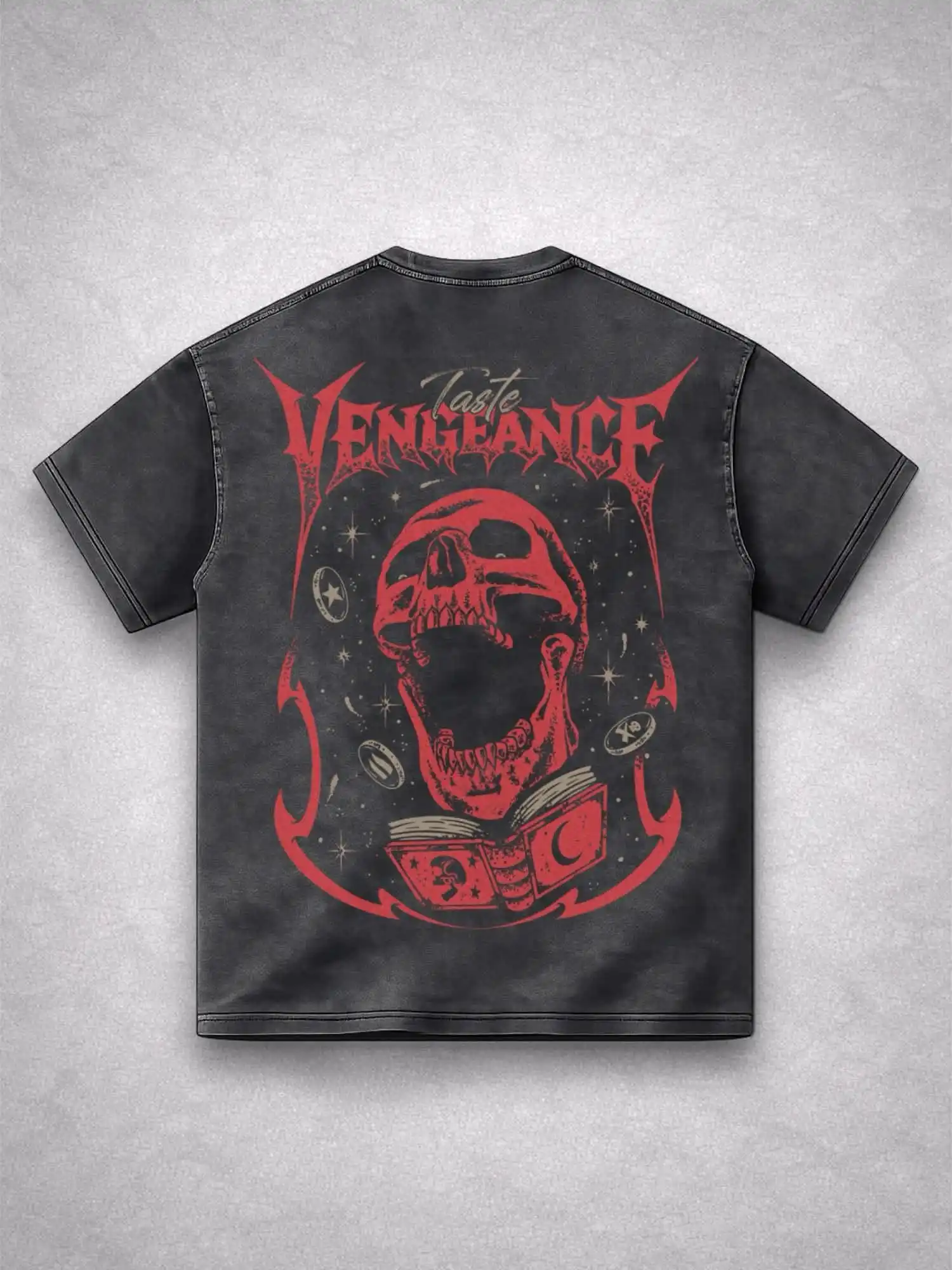 OSRS Vengeance Shirt, Old School RuneScape Gamer Tee, Funny PKer Graphic T-Shirt, MMORPG Gaming Gift, Acid Wash Oversized Tee