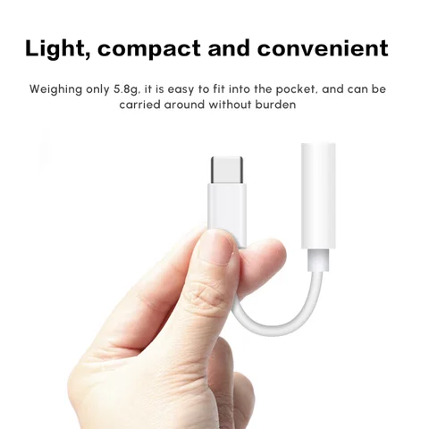 Адаптер UGREEN AC35C USB-C на 3,5 мм белый