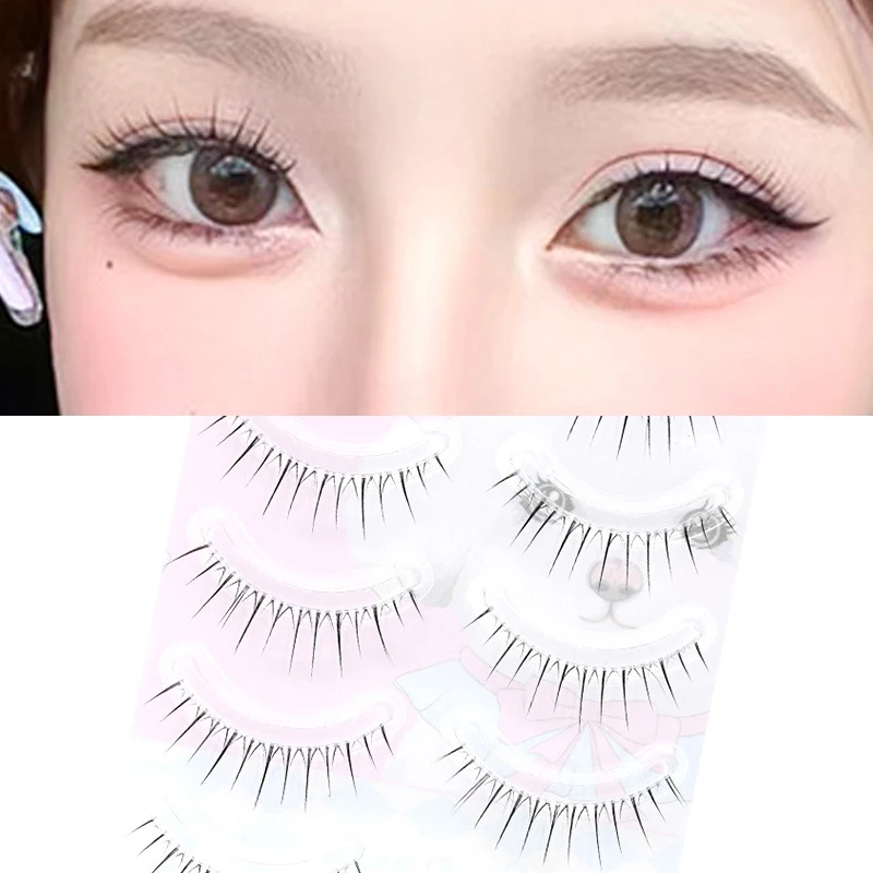 5Pairs Kurze Wimpern Falsche Wimpern Auge Gefälschte Wimpern Wimpern Verlängerung Natürliche Set Wispy Wimpern Liefert Werkzeuge Schönheit Make-Up