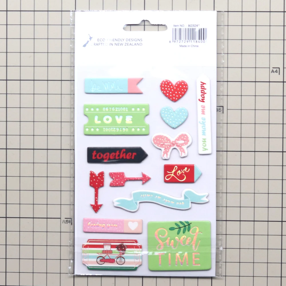 Creative Path 10-teiliges „Loving-Season“ Scrapbooking-Journaling-Set mit Dekorationspapier, Stanzformen, Aufkleberbögen und DIY-Bastelset – Detail 33