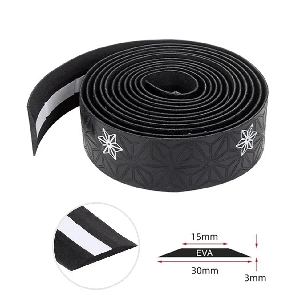 Road Bike Handlebar Tape Two-Colors Chrysanthemum Pattern Handlebar Tapes Non-slip and breathable Bar Tape Handlebar Accessories