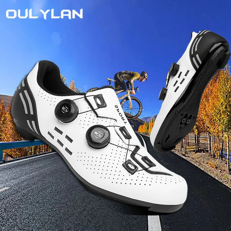 Ultralight MTB Cycling Shoes Men Speed Road Bike Sneakers Flat Non-slip Racing Boots Women SPD Cleats Mountain Bicycle Shoes