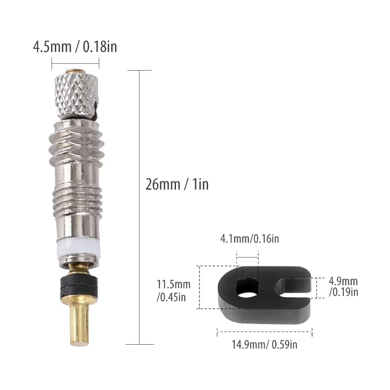 6/12pcs Bicycle Removable Presta Valve Core Bike Replacement Brass Tubeless Core Remover Tool for Tubeless for Road MTB Bike, image 4