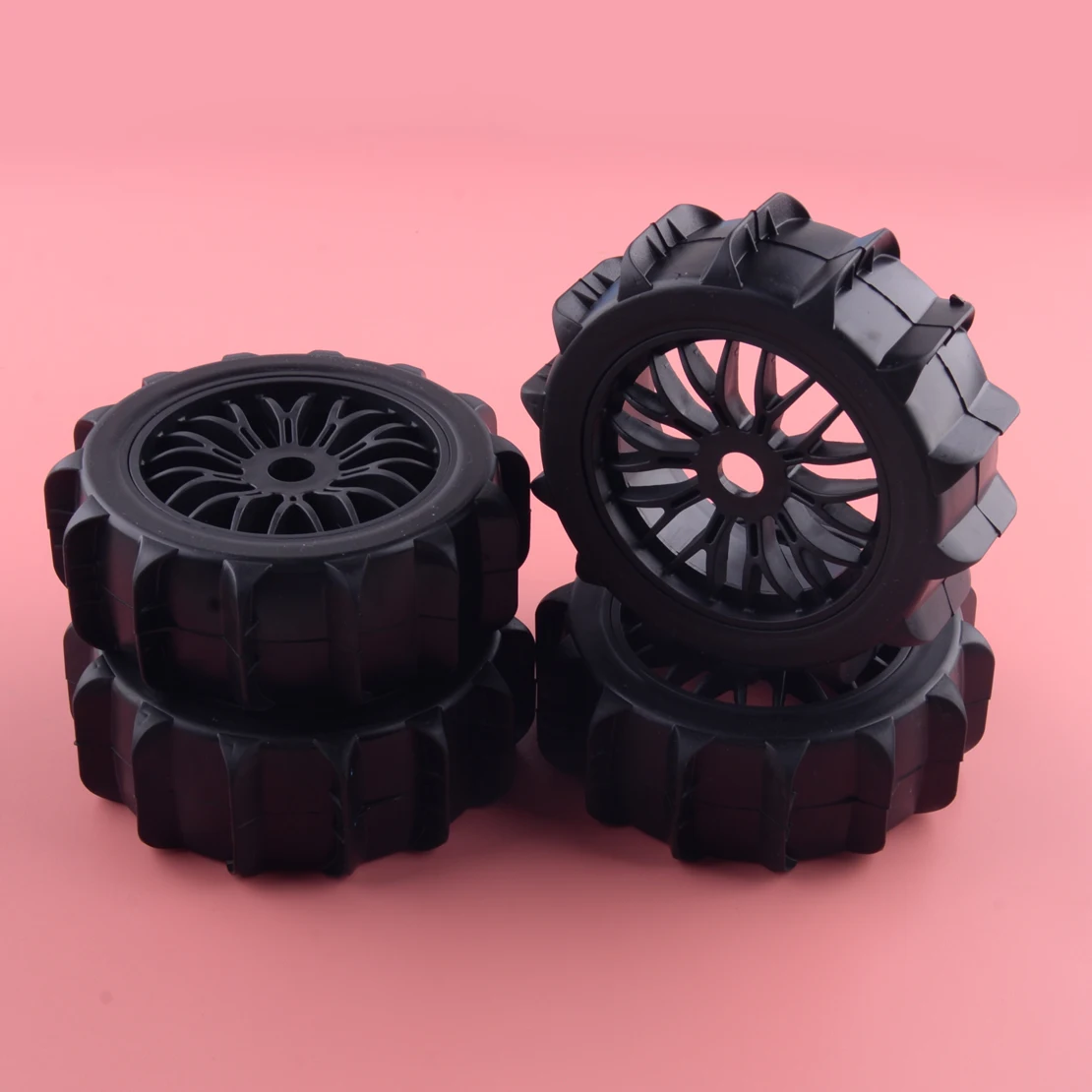 4pcs Hex 17mm Snow Sand Master Paddles Wheel Tires Fit For RC 1/8 Off Road Buggy Accessories