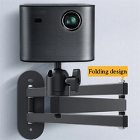 Folding Projector Bracket Wall Mount Extender Arm Durable Stand for Xiaomi XGIMI JMGO Multi Angle Projector Holder for 6mm Screw