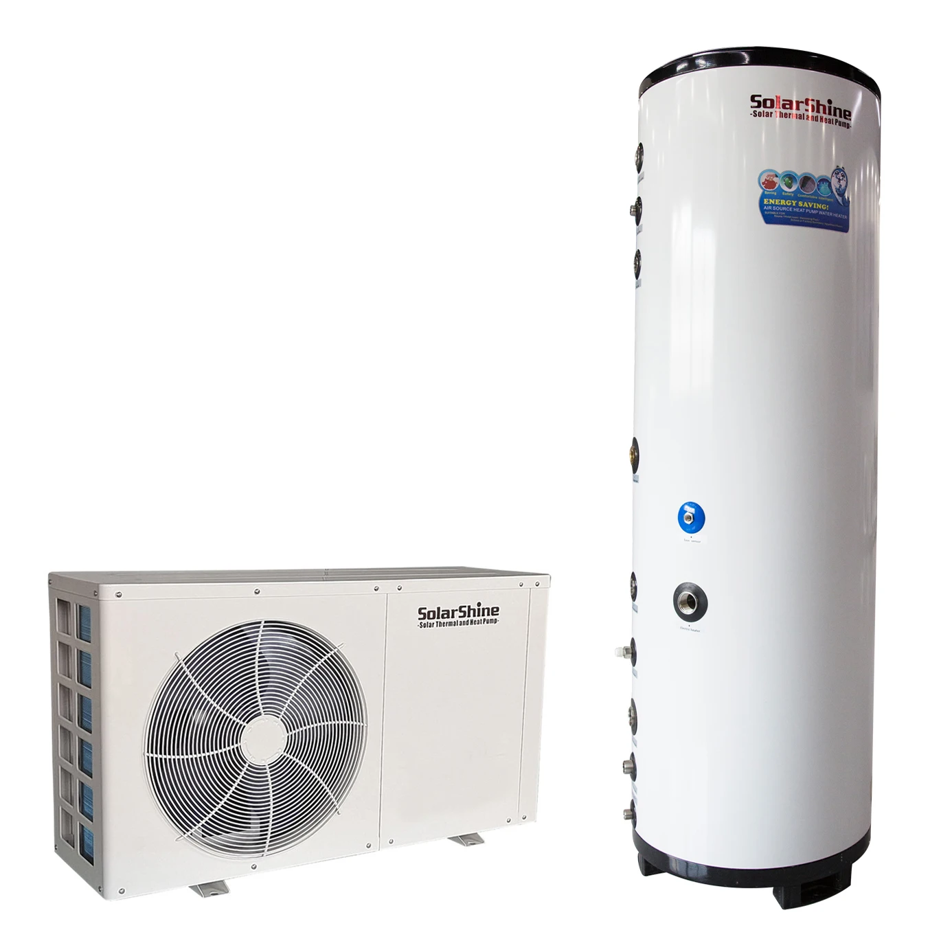 Heat Pump Water Storage Tank 3.8 -10KW R134a 220V WIFI For Hotel Commercial Hot Water, Building Heating And Project Installation
