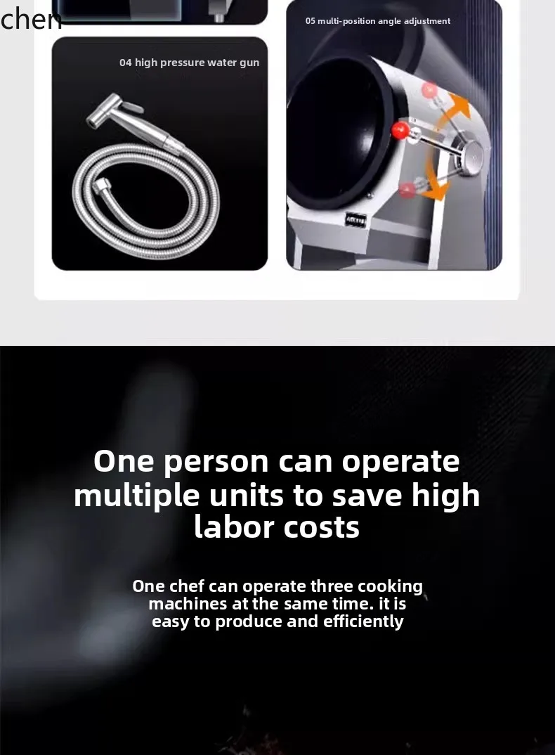 ماكينة طهي تجارية LXC ماكينة طهي ذكية أوتوماتيكية روبوت الوجبات الجاهزة ماكينة صنع المكرونة المقلية والأرز المقلي