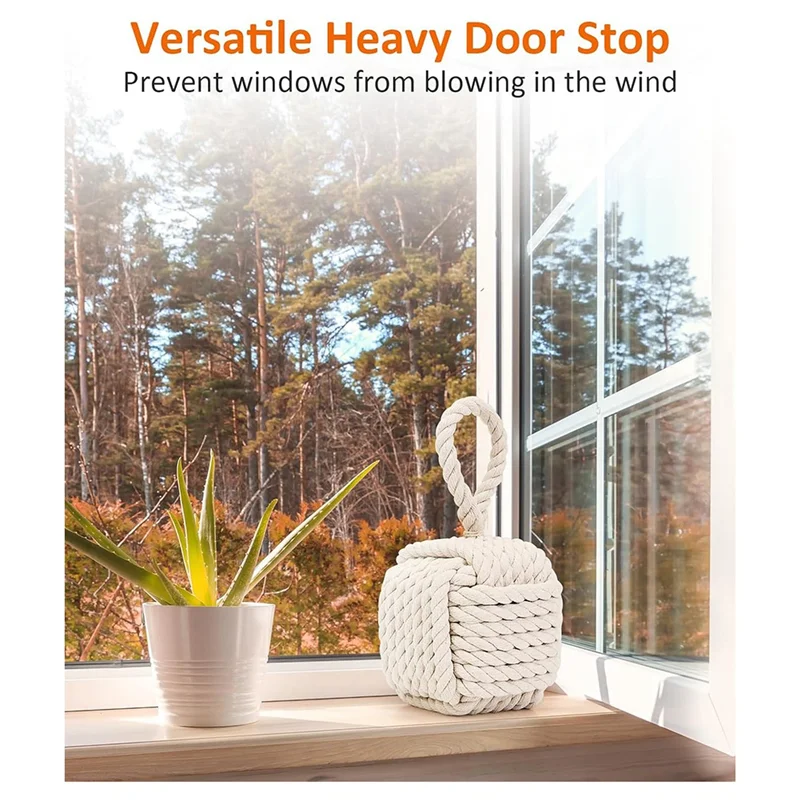

RALCA-милые дверные стопоры с веревочным узлом-прочный утяжеленный дверной стопор, декоративное внутреннее крепление для дома и школы