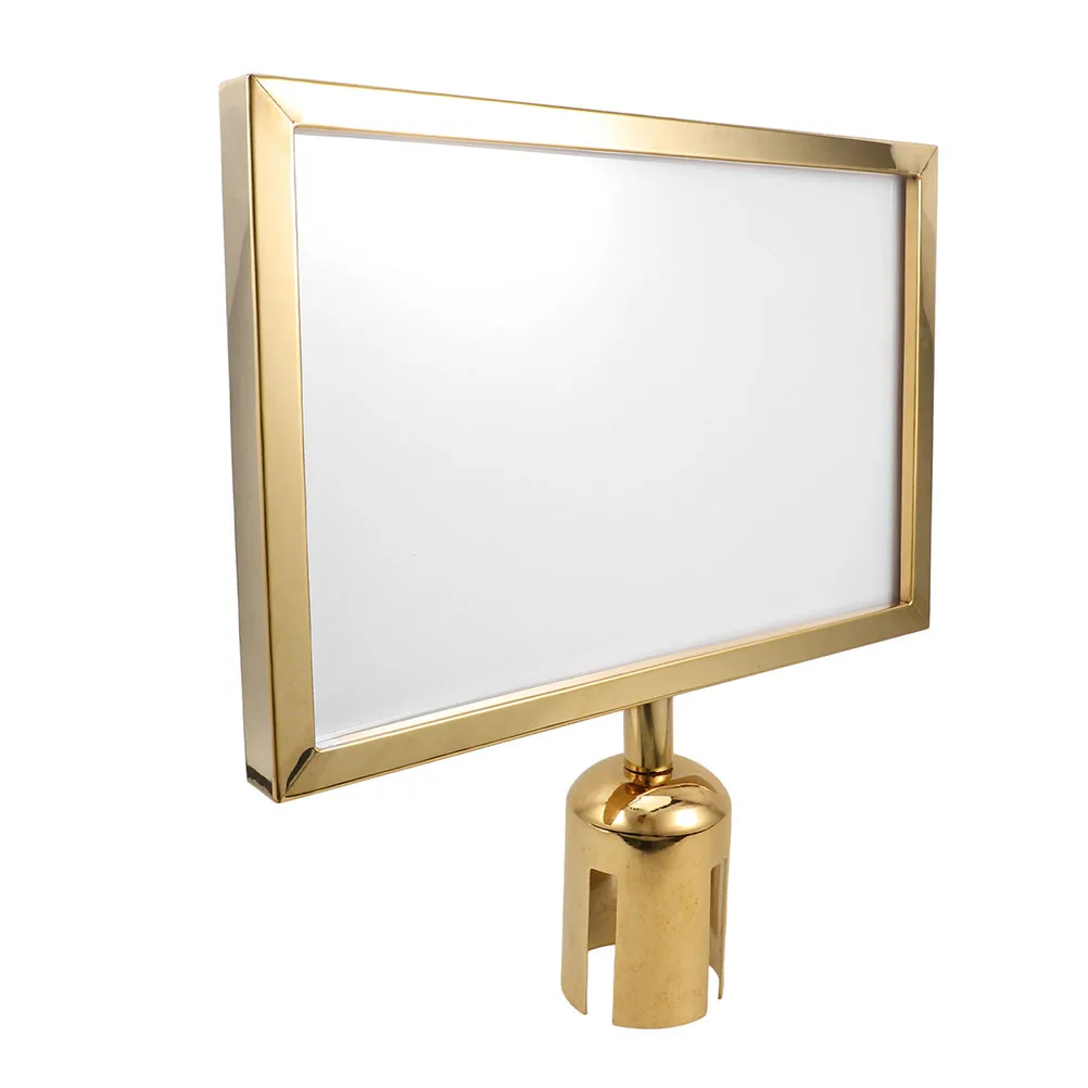 حامل الدعامة A3 الفولاذ المقاوم للصدأ للتحكم في الحشود عرض عرض حامل الدعامة آخر تسجيل دعم علامة السلامة المرورية #3